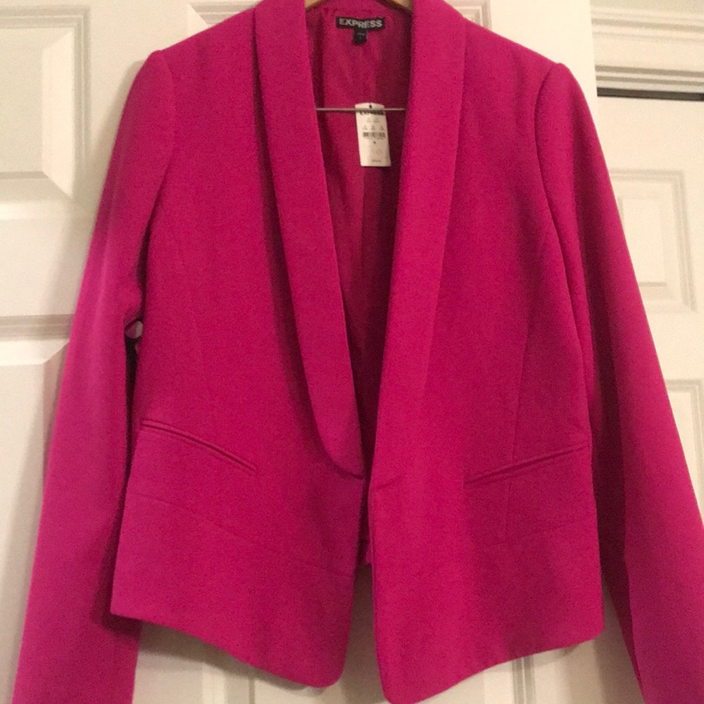 Express blazer berry pink size 8